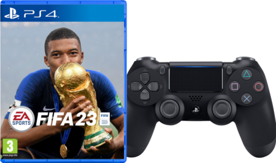 FIFA 23 PS4 + Sony Dualshock Controller Zwart