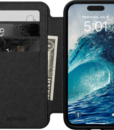Nomad Folio Apple iPhone 14 Pro Book Case met MagSafe Leer Zwart
