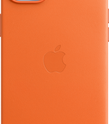 Apple iPhone 14 Back Cover met MagSafe Leer Oranje
