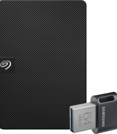 Seagate Expansion Portable 5TB + Samsung Fit Plus USB 64GB