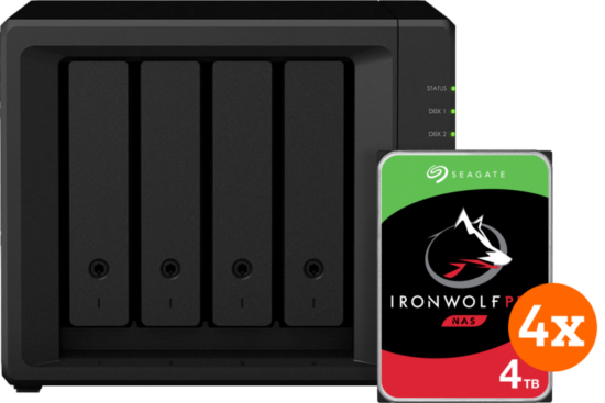 Synology DS420+ + Seagate Ironwolf 16TB Pro (4x4TB)