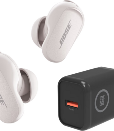 Bose QuietComfort Earbuds II + BlueBuilt Quick Charge Oplader met Usb A Poort