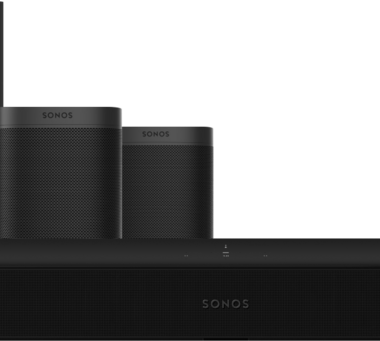 Sonos Beam Gen2 + 2x One SL + Sub Mini Zwart