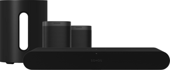 Sonos Ray 5.1 + One SL (2x) + Sub Mini Zwart