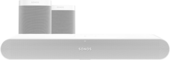 Sonos Ray 3.0 + One SL (2x) Wit