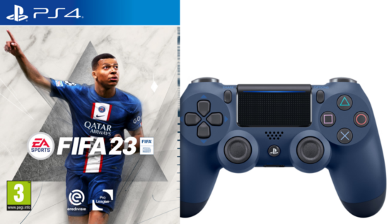 FIFA 23 PS4 + Sony Dualshock Blauw