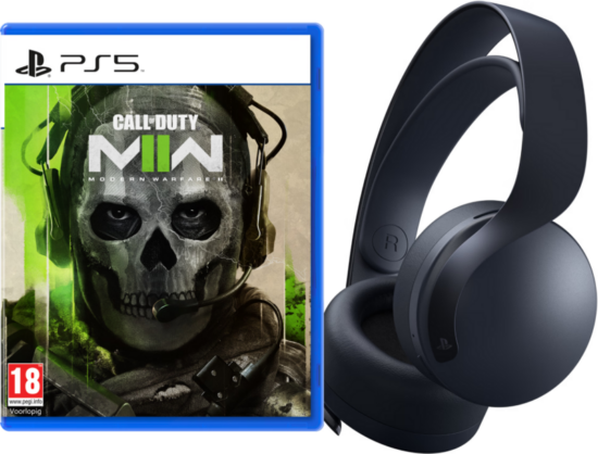 Sony 3D Pulse Headset Zwart + Call of Duty Modern Warfare II PS5