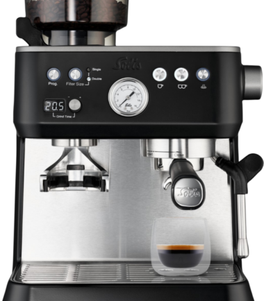 Solis Grind and Infuse Perfetta Zwart - Koffieapparaten Espresso Halfautomatisch
