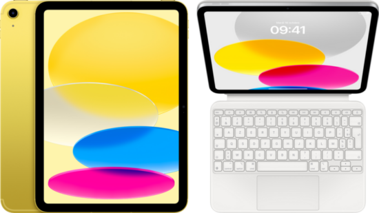 Apple iPad (2022) 10.9 inch 64GB Wifi + 5G Geel + Magic Keyboard Folio AZERTY