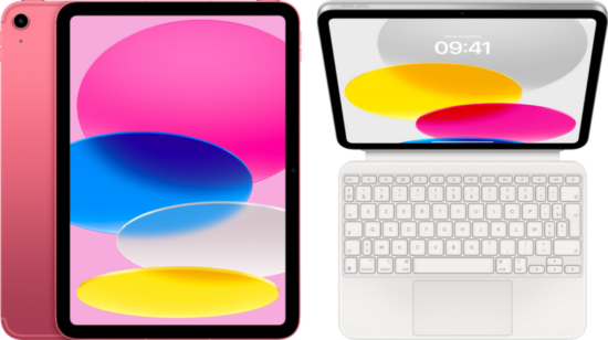 Apple iPad (2022) 10.9 inch 256GB Wifi + 5G Roze + Magic Keyboard Folio AZERTY