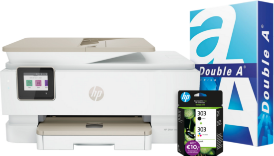 HP ENVY Photo Inspire 7920e + 1 set extra inkt + 500 vellen A4 papier