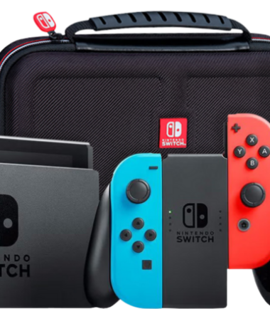 Nintendo Switch Rood/Blauw + Animal Crossing New Horizons + Big Ben Travel Case