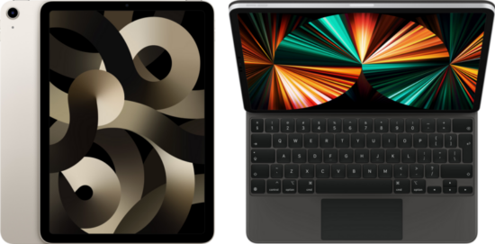 Apple iPad Air (2022) 10.9 inch 256GB Wifi Witgoud + Magic Keyboard AZERTY