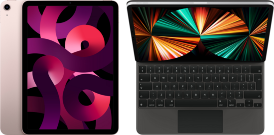 Apple iPad Air (2022) 10.9 inch 256GB Wifi Roze + Magic Keyboard AZERTY