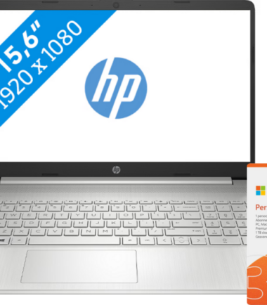 HP 15s-fq4032nb Azerty + Microsoft Office 365 Personal 1 jaar