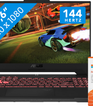 Asus TUF Gaming A15 FA507RC-HN056W-BE Azerty + Microsoft Office 365 Personal 1 jaar