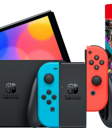 Nintendo Switch OLED Rood/Blauw + Nintendo Switch Sports