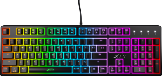 Xtrfy K4 RGB Fullsize Gaming Toetsenbord Azerty Zwart
