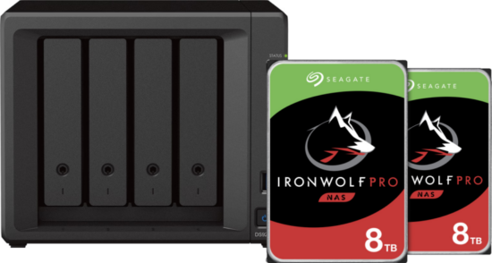 Synology DS923+ + Seagate Ironwolf 16TB Pro (2x8TB)