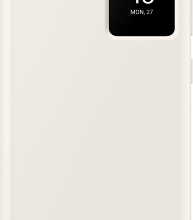 Samsung Galaxy S23 Ultra Clear View Book Case Creme