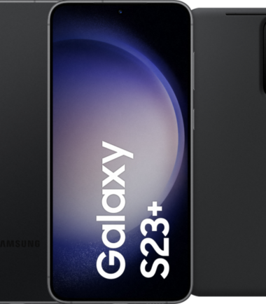 Samsung Galaxy S23 Plus 256GB Zwart 5G + Clear View Book Case Zwart