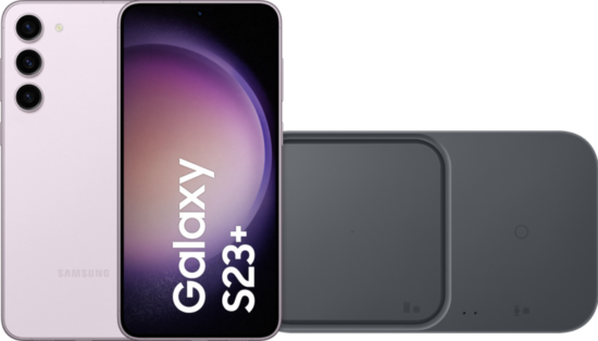 Samsung Galaxy S23 Plus 512GB Roze 5G + Duo Draadloze Oplader 15W