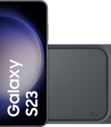 Samsung Galaxy S23 256GB Zwart 5G + Duo Draadloze Oplader 15W