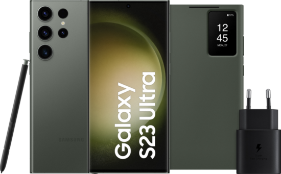 Samsung Galaxy S23 Ultra 256GB Groen 5G + Accessoirepakket