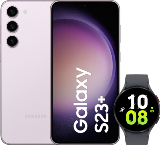 Samsung Galaxy S23 Plus 512GB Roze 5G + Galaxy Watch5 Zwart 44mm