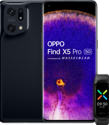 OPPO Find X5 Pro 256GB Zwart 5G + OPPO Band Smartwatch