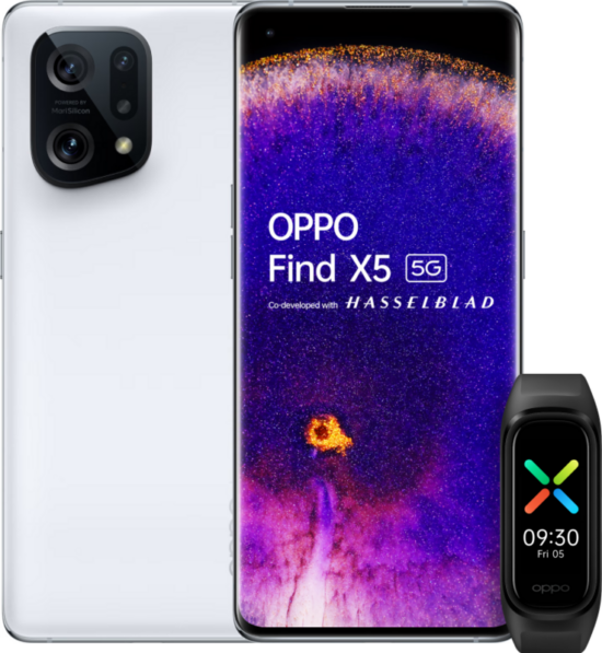 OPPO Find X5 256GB Wit 5G + OPPO Band Smartwatch