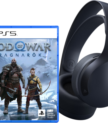Sony Pulse 3D Midnight Black Wireless Headset + God of War Ragnarok PS5