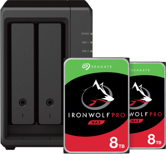Synology DS723+ + Seagate Ironwolf 16TB Pro (2x8TB)