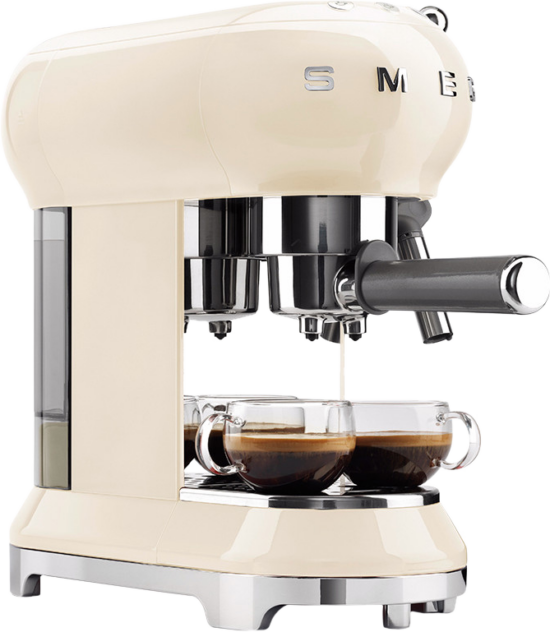 SMEG ECF01CREU Créme - Koffieapparaten Espresso Halfautomatisch