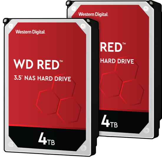 WD Red WD40EFAX 4TB Duo Pack - RAID 0 of 1