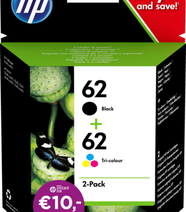 HP 62 Cartridges Combo Pack