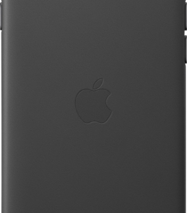 Apple iPhone SE 2022 / SE 2020 / 8 / 7 Leather Back Cover Zwart