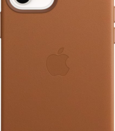Apple iPhone 12 en 12 Pro Back Cover met MagSafe Leer Zadelbruin