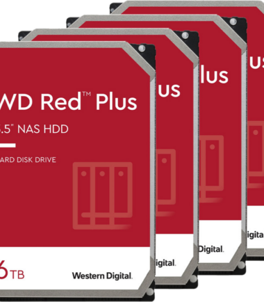 WD Red Plus WD60EFZX 6TB 4-Pack