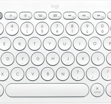 Logitech K380 voor Mac Bluetooth Multi-device Toetsenbord Wit Azerty