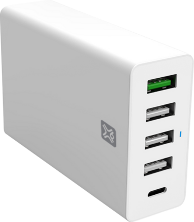 XtremeMac Power Delivery en Quick Charge Oplader met 5 Usb Poorten 30W Wit