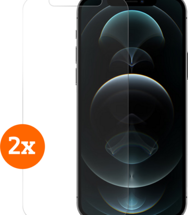 BlueBuilt Apple iPhone 12 Pro Max Screenprotector Glas Duo Pack