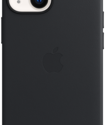 Apple iPhone 13 mini Back Cover met MagSafe Leer Middernacht