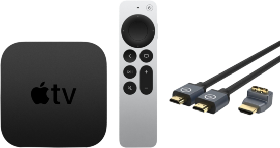 Apple TV 4K (2021) 64GB + BlueBuilt HDMI 2.1 Kabel