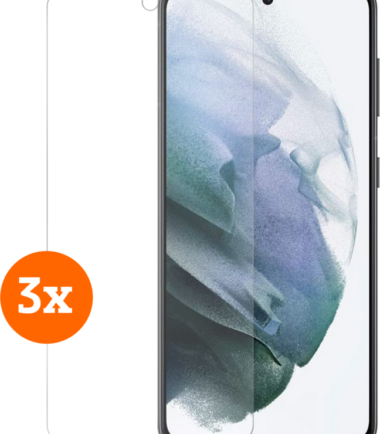 BlueBuilt Samsung Galaxy S21 FE Screenprotector Glas Trio Pack