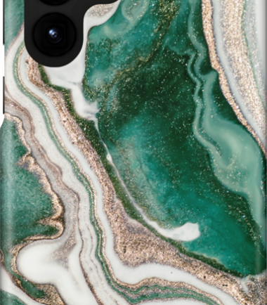 Ideal of Sweden Golden Jade Marble Samsung Galaxy S22 Ultra Back Cover