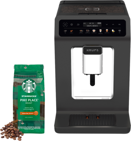Krups Evidence One EA895N10 met Starbucks koffiebonen - Vrijstaande volautomaten
