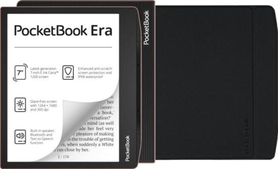 PocketBook Era 64GB Koper + Flip Book Case Zwart