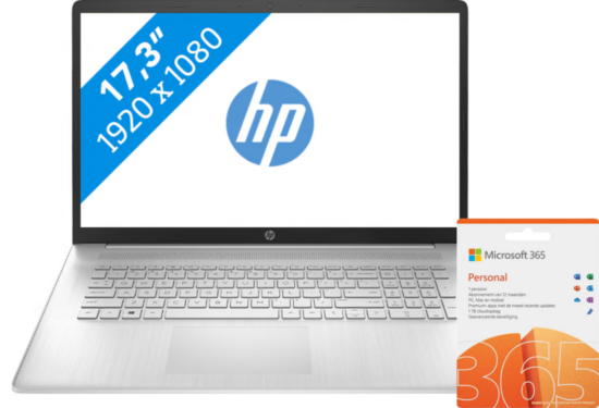 HP 17-cn0111nb Azerty + Microsoft Office 365 Personal 1 jaar