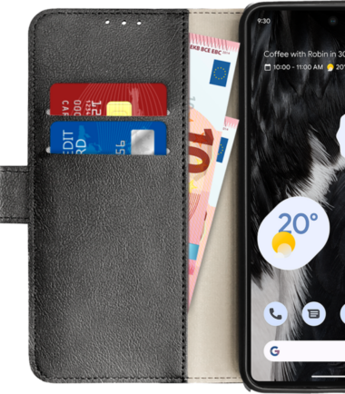 Just in Case Wallet Google Pixel 7 Pro Book Case Zwart